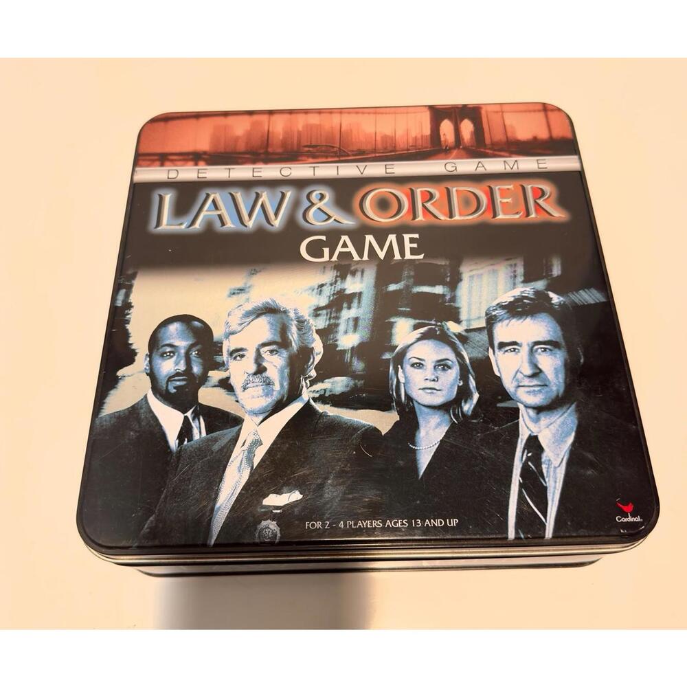 Law & Order Board Game, Tin Family Game Loads Of Fun & Challenges